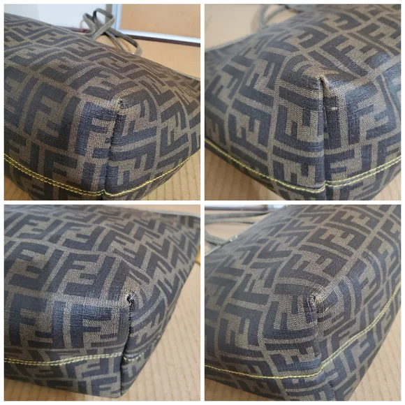 FendiRoll Tote Zucca Coated Canvas Medium - Picture 12 of 13